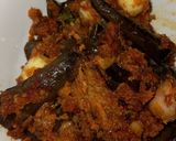 Foto langkah ke 4 dari resep Terong balado rebon dan telur puyuh.