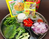 A picture of step 1 of Spicy veg Maggi magic masala pasta.