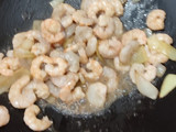 Tumis selada bokor udang