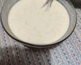 A picture of step 1 of Khandvi (Pitod).