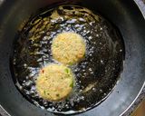 A picture of step 6 of Parippu Vada - Kerala style snack for Onam Sadya.