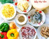 Hình bước làm 1 của món Bánh pizza thập cẩm