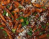 A picture of step 6 of Honey Chilli Potato.