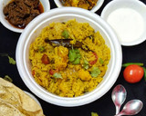 वेजिटेबल मसाला खिचड़ी (vegetable masala khichdi recipe in Hindi) रेसिपी चरण 7 फोटो