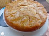 Tarta invertida de manzana y canela