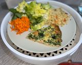 Une image de l'étape 4 de Quiche sans pâte saumon et épinard.