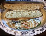 A picture of step 1 of California Farm Hot Crab Roll.