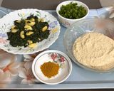 A picture of step 6 of Restaurant Style Lasooni Methi with Spring Onions & Nutty Paste.