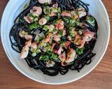 A picture of step 2 of Octopus Pasta.