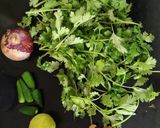 A picture of step 2 of Coriander masala Atukulu.