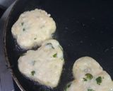 A picture of step 3 of Heart shapes aalu tikki.
