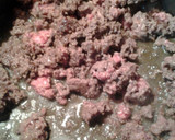 A picture of step 1 of Red/Purple cabbage with beef.