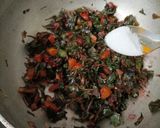 A picture of step 5 of Lal saag sabji.