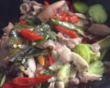 Foto langkah ke 5 dari resep Cumi Asin Pete Empuk tanpa MSG.