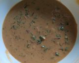 A picture of step 3 of Besan cheela.