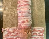 Csirkemell-zöldgséggel töltve baconbe recept fázis 2 fotója