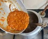 A picture of step 6 of Dal Bukhara With Steam Brown Rice & Onion Salad.