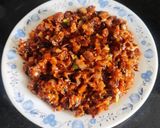 A picture of step 8 of Road side Kalan with cabbage.