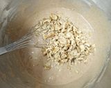 A picture of step 4 of Cinnamon Cake molded with Wallnuts.