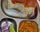 A picture of step 2 of Khandeshi special Shev bhaji.