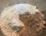 A picture of step 2 of Whey protien waffles.