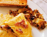 Foto del paso 5 de la receta: Tortilla a la Francesa rellena de Jamón ibérico