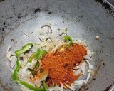 A picture of step 2 of Chowmein.