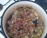 Foto del paso 2 de la receta: Guiso con carne, papas y fideos rulitos