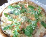 青醬鮮蝦野菇薄脆披薩pizza平底鍋版食譜步驟3照片