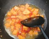 A picture of step 7 of Sweet potato kangkong.