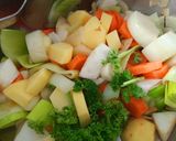 A picture of step 2 of Lentil and Vegetable Soup.