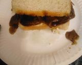 A picture of step 5 of Roast beef & gravy in sandwich 🥪 (homebaked).