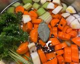 A picture of step 1 of Vegetable Stock.
