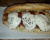 Foto del paso 5 de la receta: Bocadillo de pollo y mozzarella con albahaca