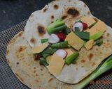 A picture of step 11 of Flat  Naan  Bread نان تافتون.