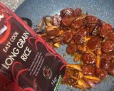 A picture of step 3 of Chorizo and Prawns Paella.