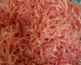 A picture of step 3 of Gajar ka halwa.