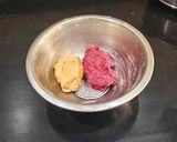 A picture of step 3 of Pinwheel Beetroot Pulp Poori.