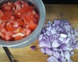 A picture of step 1 of Tomato Onion Bhaji.