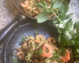 Une image de l'étape 10 de 🌿Crevettes 🍤🦐sautées sur lit de tagliatelles 🍃🌱.