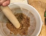 A picture of step 4 of Okura with sesame :).