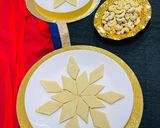 A picture of step 10 of Kaju katli.
