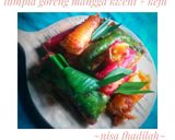 Foto langkah ke 7 dari resep Lumpia goreng isi mangga kweni + keju (lumerrr dimuluttt) 😍.