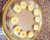 A picture of step 2 of Easy No Bake Coconut Candy Balls.