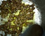 A picture of step 3 of Shredded beef and veggies sauce.