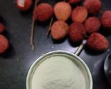 A picture of step 2 of Litchi ice cream.
