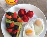 Foto del paso 1 de la receta: Waffle de espinacas y huevos