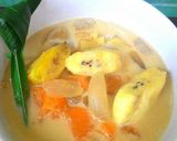 Foto langkah ke 2 dari resep Kolak Singkong, Ubi, Pisang dan Kolang Kaling.