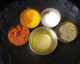 A picture of step 1 of Palak sabji/ Spinach sabji.
