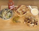 A picture of step 6 of Chicken Gyros.